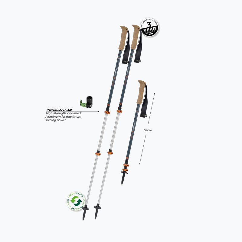 Kije trekkingowe Komperdell Ridgehiker Zero dark sphhire 2