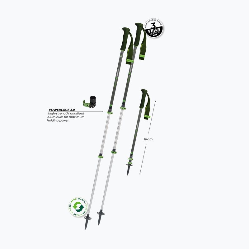 Kije trekkingowe Komperdell Trailmaster Zero forrest green 10