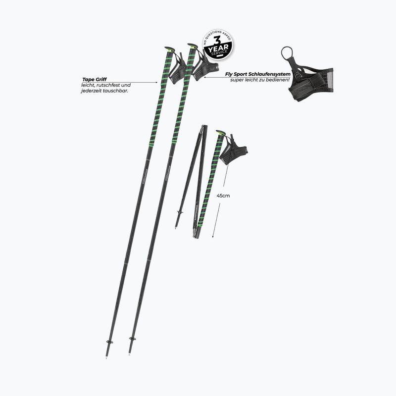 Kije biegowe Komperdell FXP Composite Trail green 2