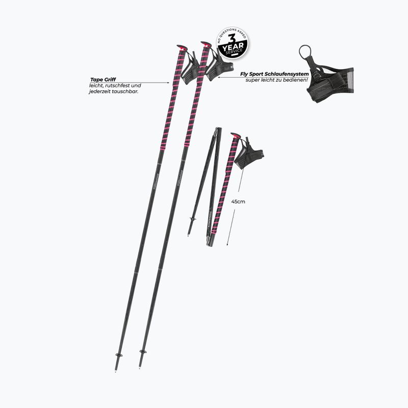 Kije biegowe Komperdell FXP Composite Trail pink 2