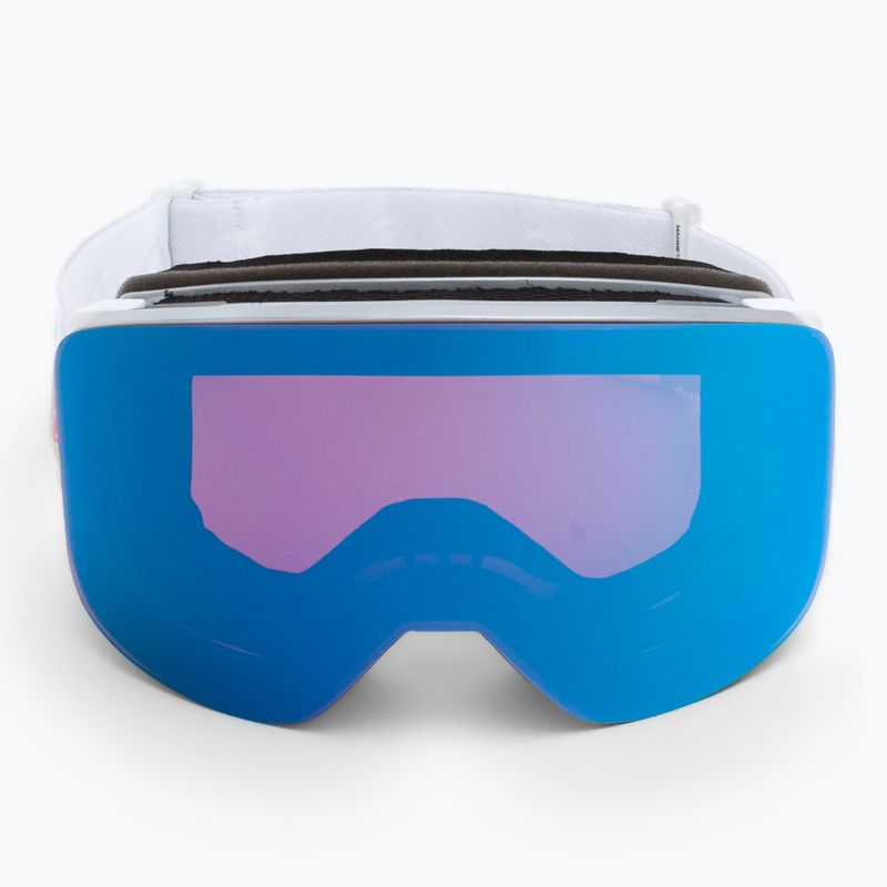 Gogle narciarskie Red Bull SPECT Magnetron Slick shiny silver/white/red blue mirror/dusk blue snow 2