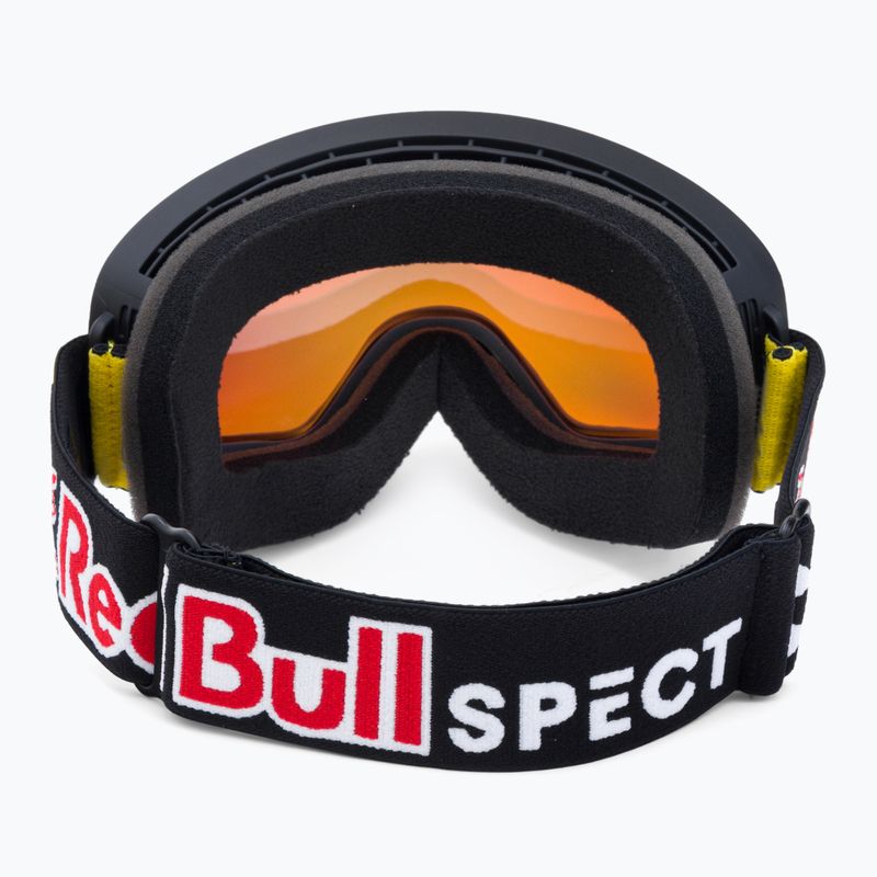 Gogle narciarskie Red Bull SPECT Rush matt black/black/orange red mirror/red snow 3