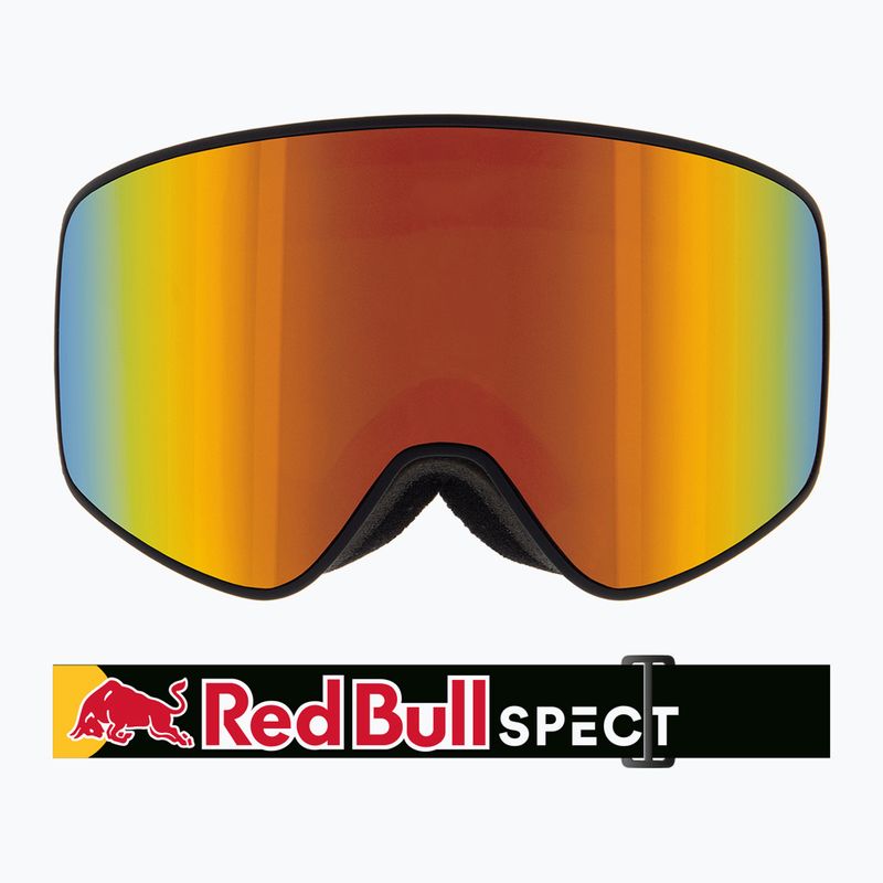 Gogle narciarskie Red Bull SPECT Rush matt black/black/orange red mirror/red snow 6