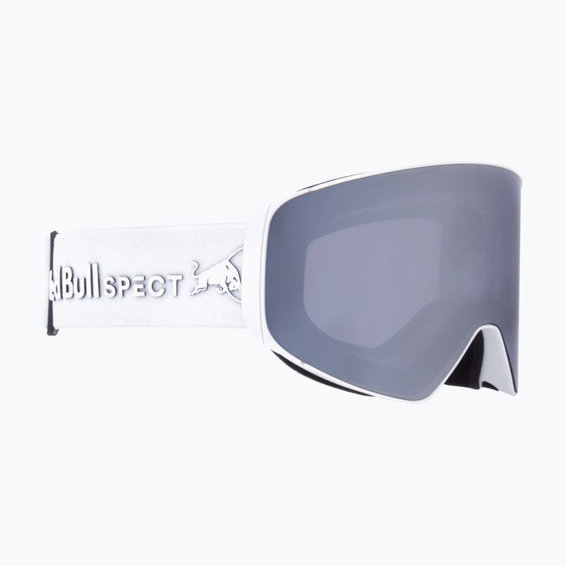 Gogle narciarskie Red Bull SPECT Jam matt white/smoke with silver mirror/cloudy snow