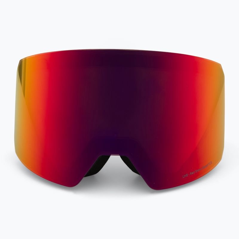 Gogle narciarskie Red Bull SPECT Line black/brown with red mirror/cloudy snow 3