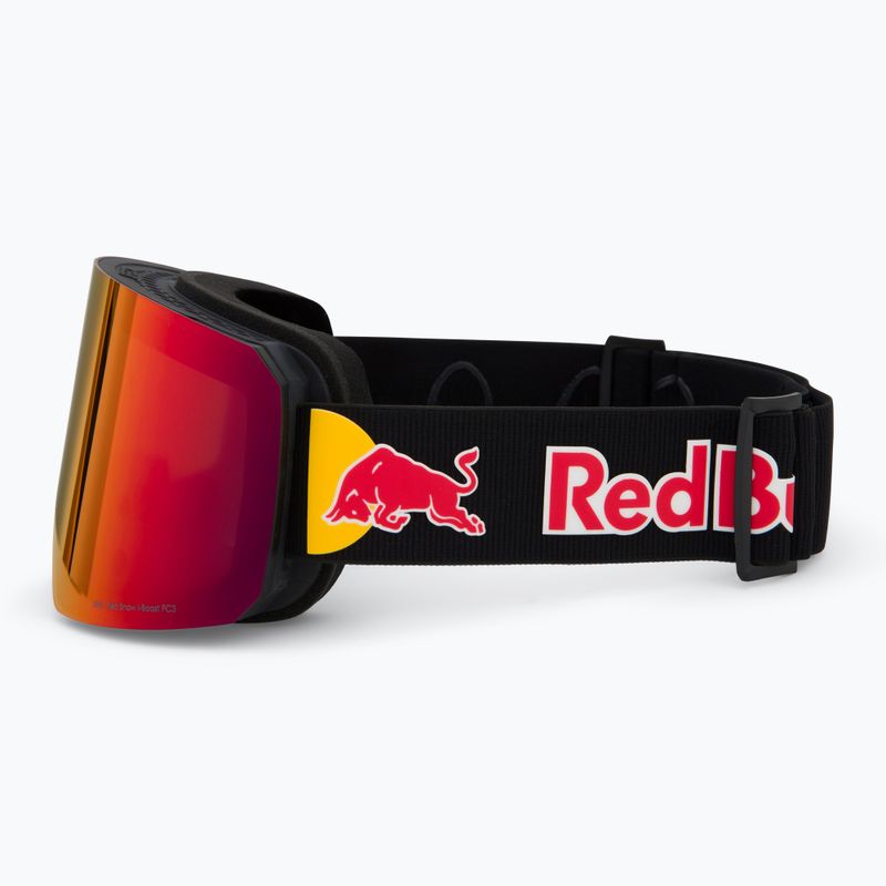 Gogle narciarskie Red Bull SPECT Line black/brown with red mirror/cloudy snow 5