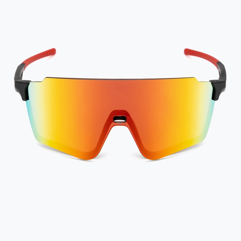 Okulary przeciwsłoneczne Red Bull SPECT Stun matt black/brown with red mirror 3