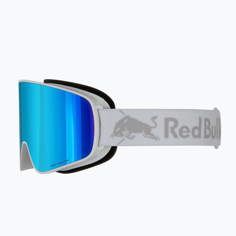 Gogle narciarskie Red Bull SPECT Rush white/ice blue snow/smoke with blue mirror