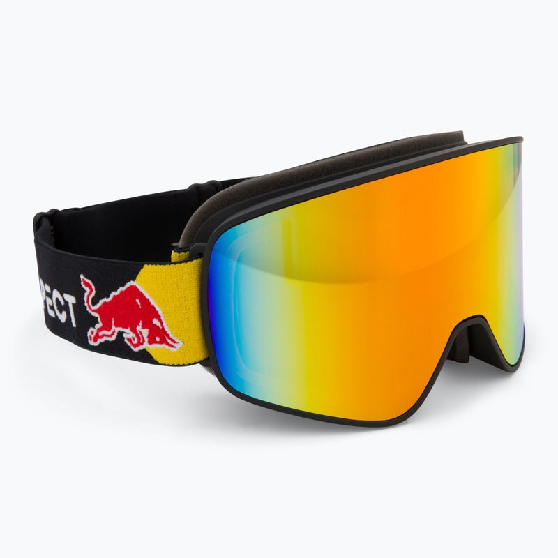 Gogle narciarskie Red Bull SPECT Rush black/red snow - orange with red mirror