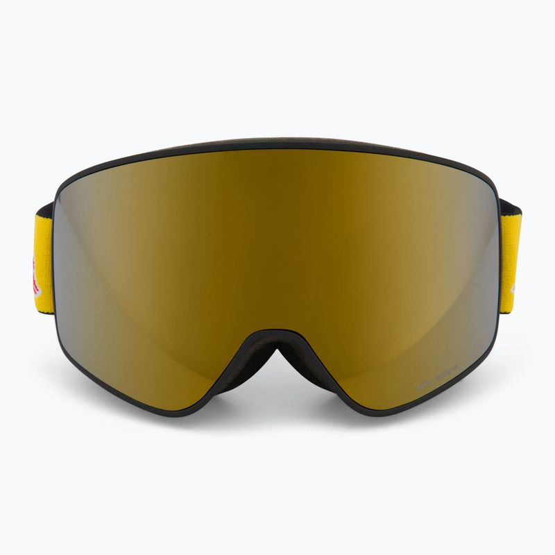Gogle narciarskie Red Bull SPECT Rush black/gold snow - orange with gold mirror 2