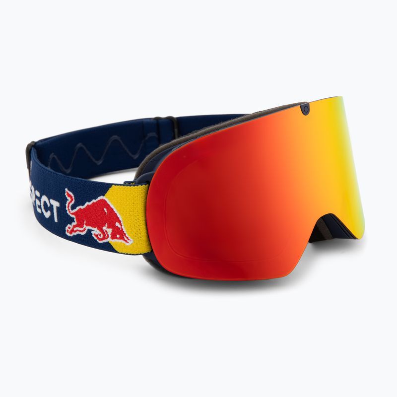 Gogle narciarskie Red Bull SPECT Rush matt blue/orange with red mirror