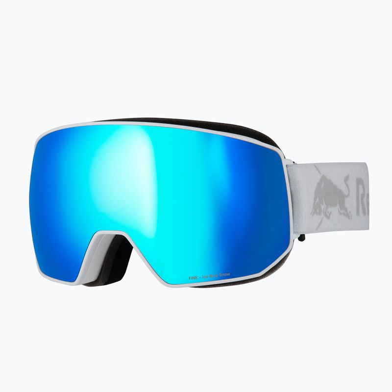 Gogle narciarskie Red Bull SPECT Fink white/smoke with blue mirror 4