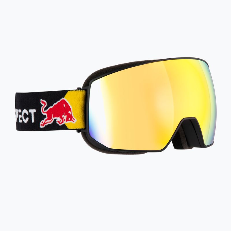 Gogle narciarskie Red Bull Spect Fink matt black/orange with red mirror