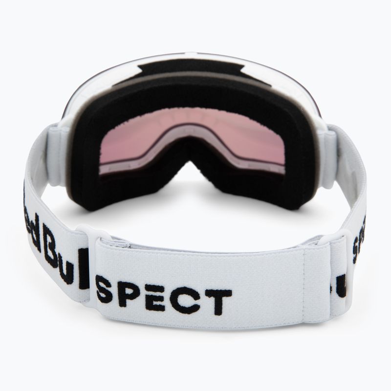 Gogle narciarskie Red Bull SPECT Rush matt white/red with pink purple mirror 3