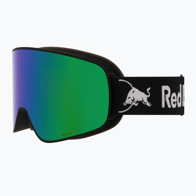 Gogle narciarskie Red Bull SPECT Rush matt black/brown with green mirror 2