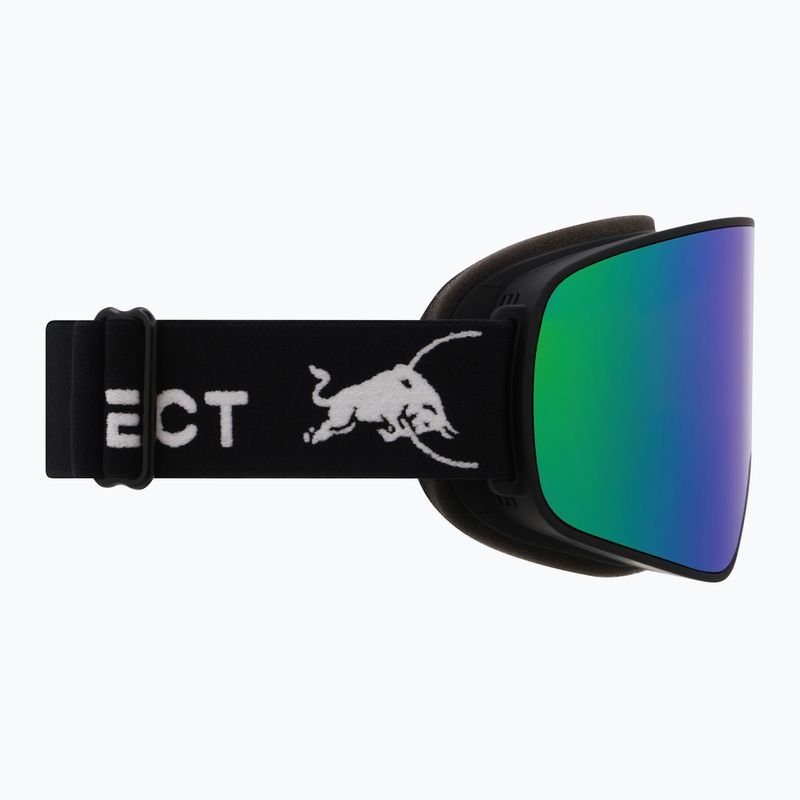 Gogle narciarskie Red Bull SPECT Rush matt black/brown with green mirror 3