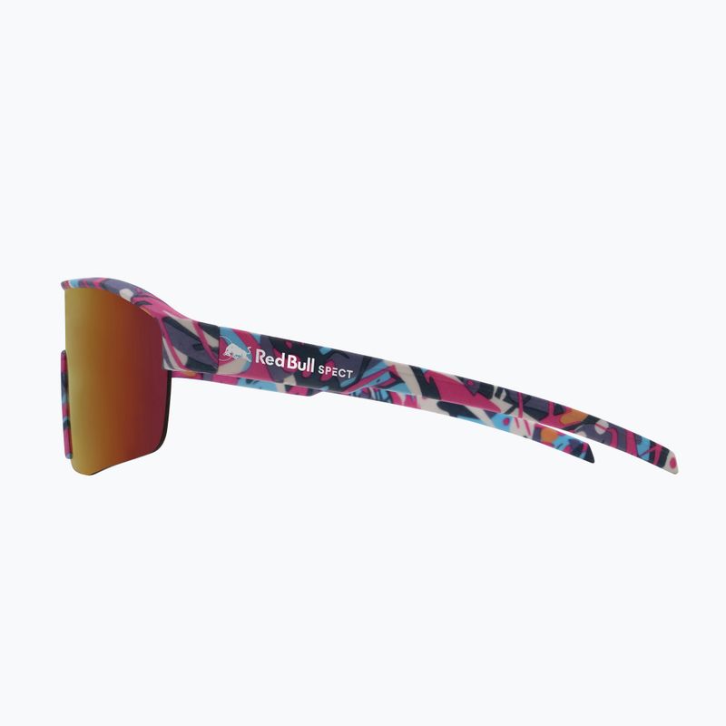 Okulary przeciwsłoneczne Red Bull SPECT Dundee matt blue-pink pattern/smoke pink-yellow mirror 4