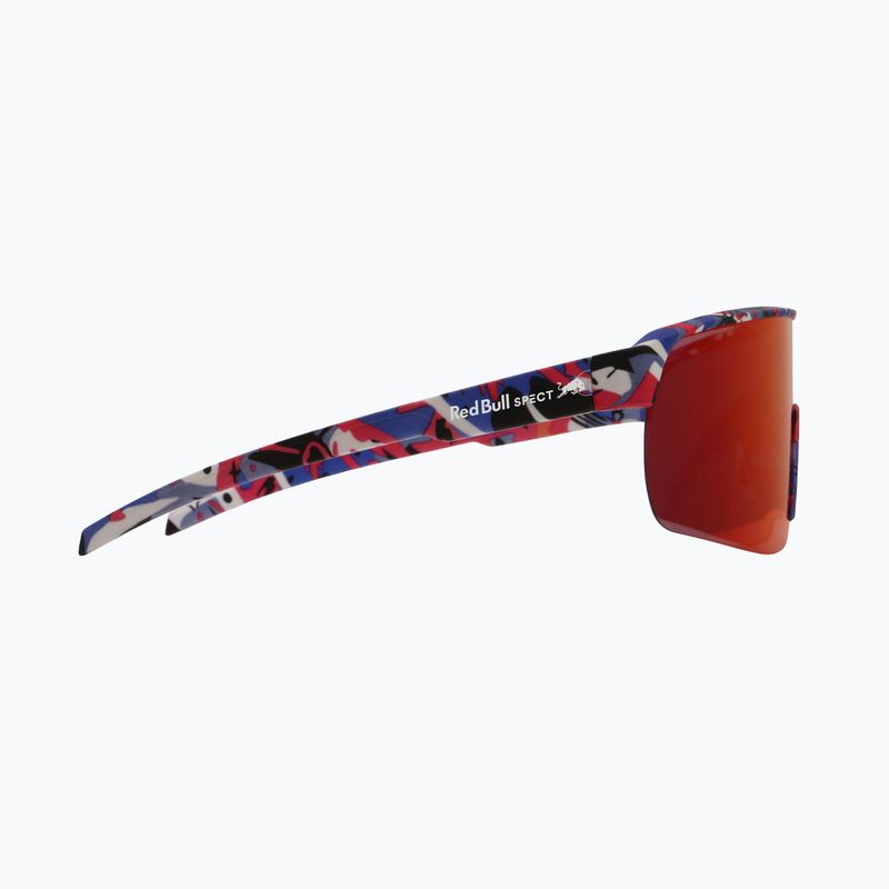 Okulary przeciwsłoneczne Red Bull SPECT Dakota matt blue-burgundy pattern/smoke red-purple mirror 2