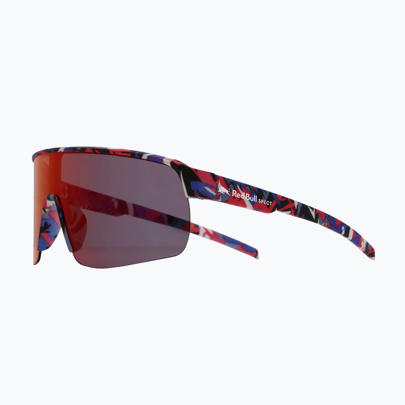 Okulary przeciwsłoneczne Red Bull SPECT Dakota matt blue-burgundy pattern/smoke red-purple mirror 3