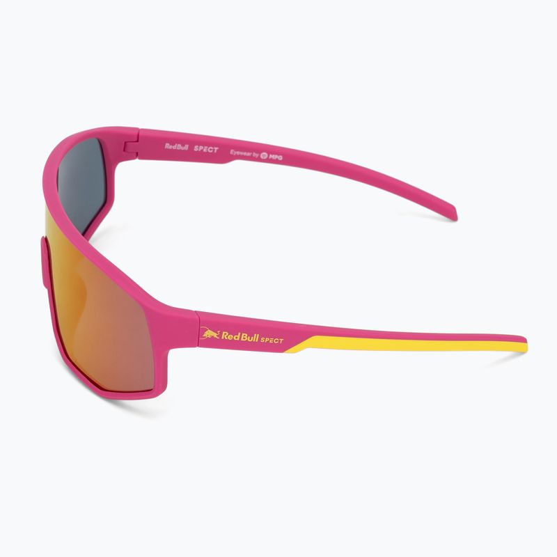 Okulary przeciwsłoneczne Red Bull SPECT Dash neon pink/smoke with pink-yellow mirror 4