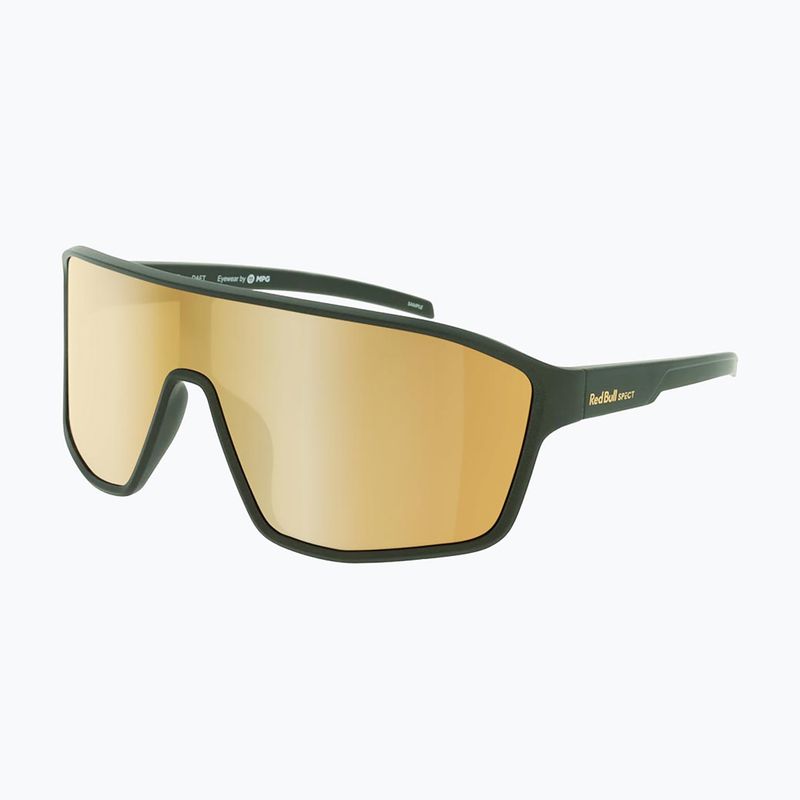 Okulary przeciwsłoneczne Red Bull SPECT Daft matt metallic olive/ brown with gold mirror 2