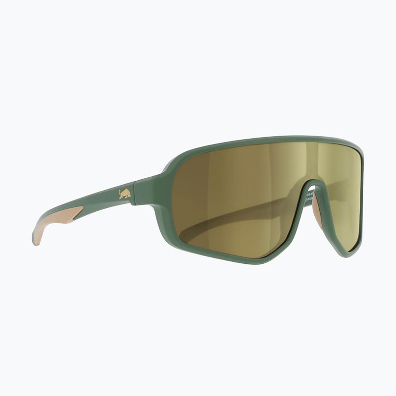 Okulary przeciwsłoneczne Red Bull SPECT Froth matt olive/ smoke with gold mirror