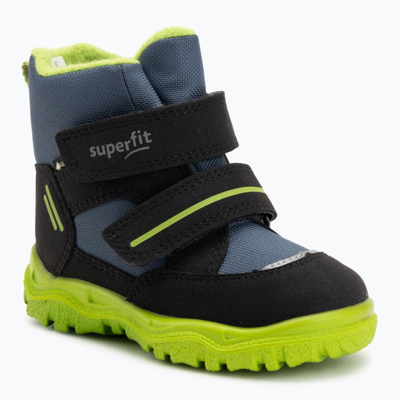 Śniegowce dziecięce Superfit Husky 1 black/light green