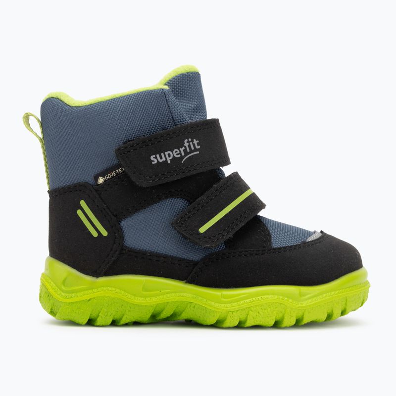 Śniegowce dziecięce Superfit Husky 1 black/light green 2