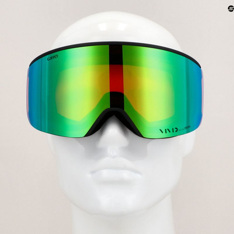 Gogle narciarskie Giro Axis black wordmark/emerald/ infrared 11