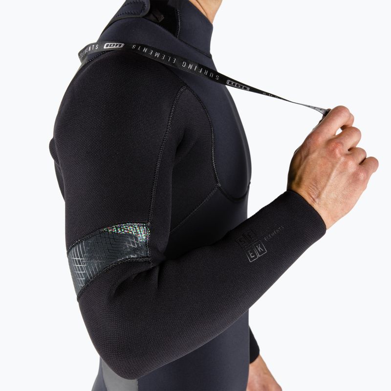Pianka do pływania męska ION Seek Amp 5/4 mm Back Zip black 3