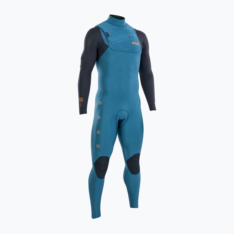 Pianka do pływania męska ION Seek Amp 5/4 mm Front Zip petrol