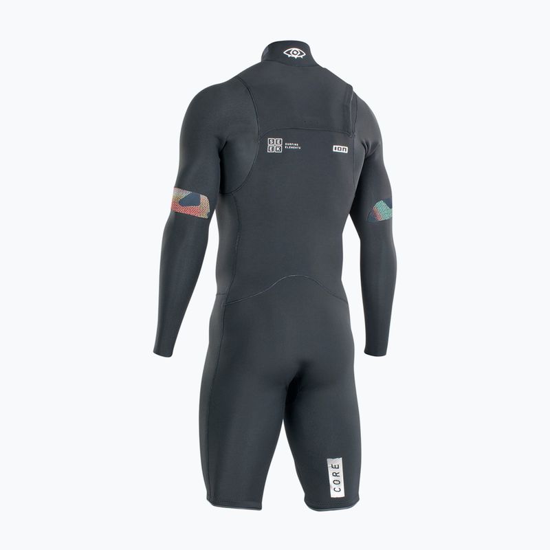 Pianka do pływania męska ION Seek Core 2/2 mm Shorty Front Zip black 2