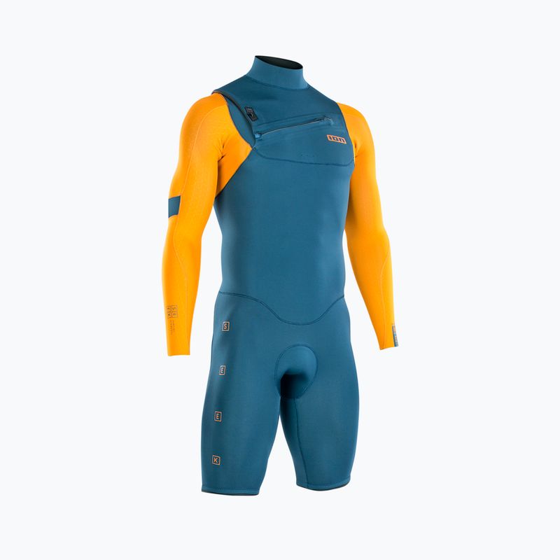 Pianka do pływania męska ION Seek Core 2/2 mm Shorty Front Zip petrol