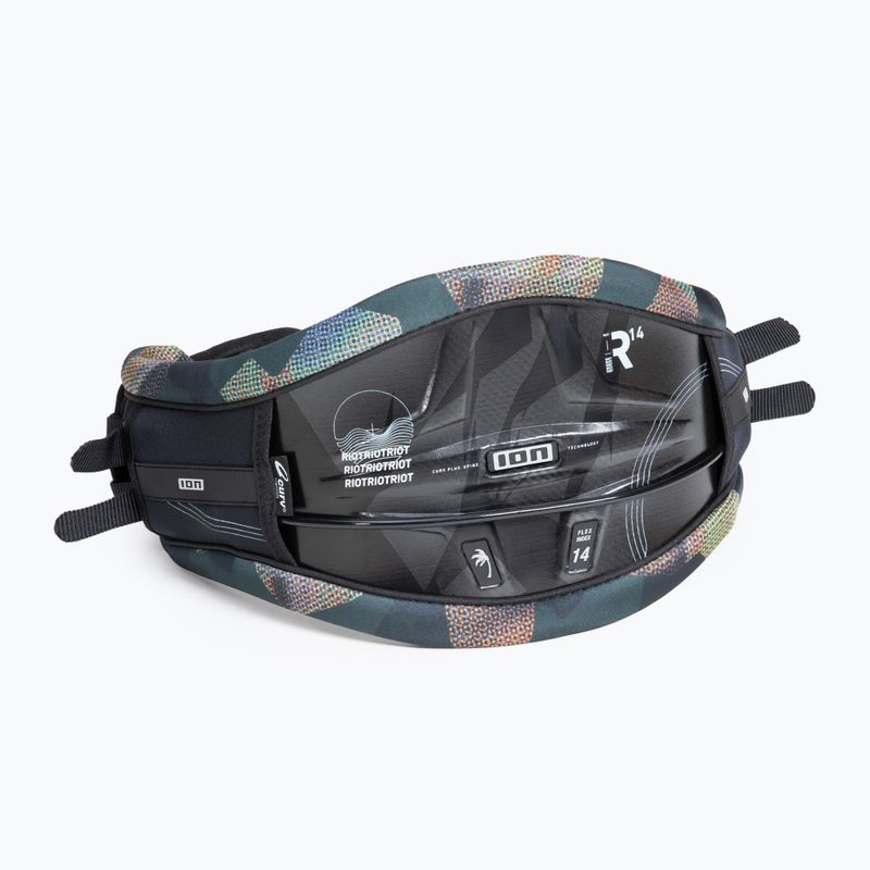 Trapez kitesurfingowy męski ION Kite Waist Kite Riot Curv grey camo