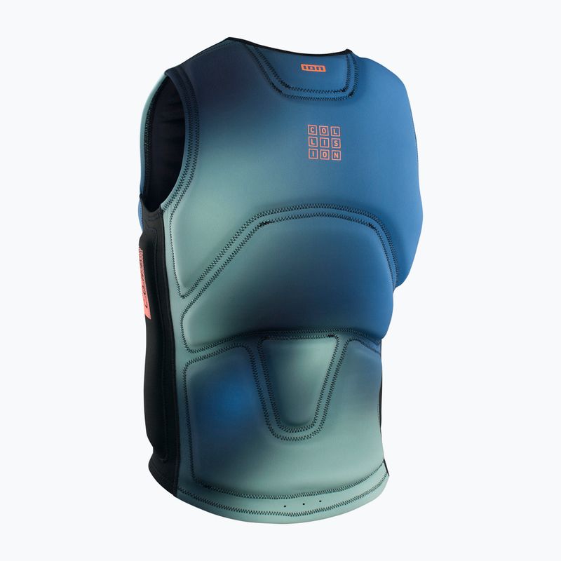 Kamizelka ochronna męska ION Collision Core Front Zip blue gradient 2