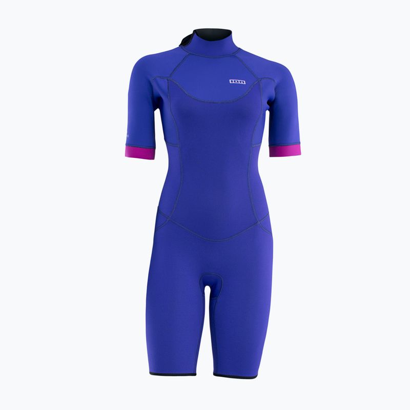 Pianka do pływania damska ION Element 2/2 mm Shorty Back Zip concord blue