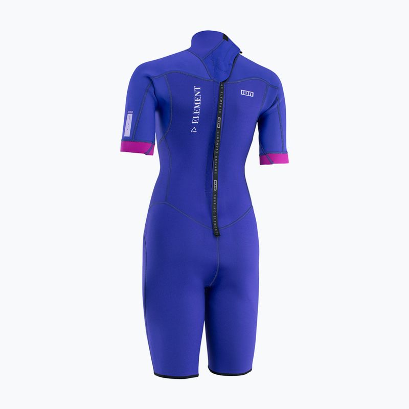 Pianka do pływania damska ION Element 2/2 mm Shorty Back Zip concord blue 2