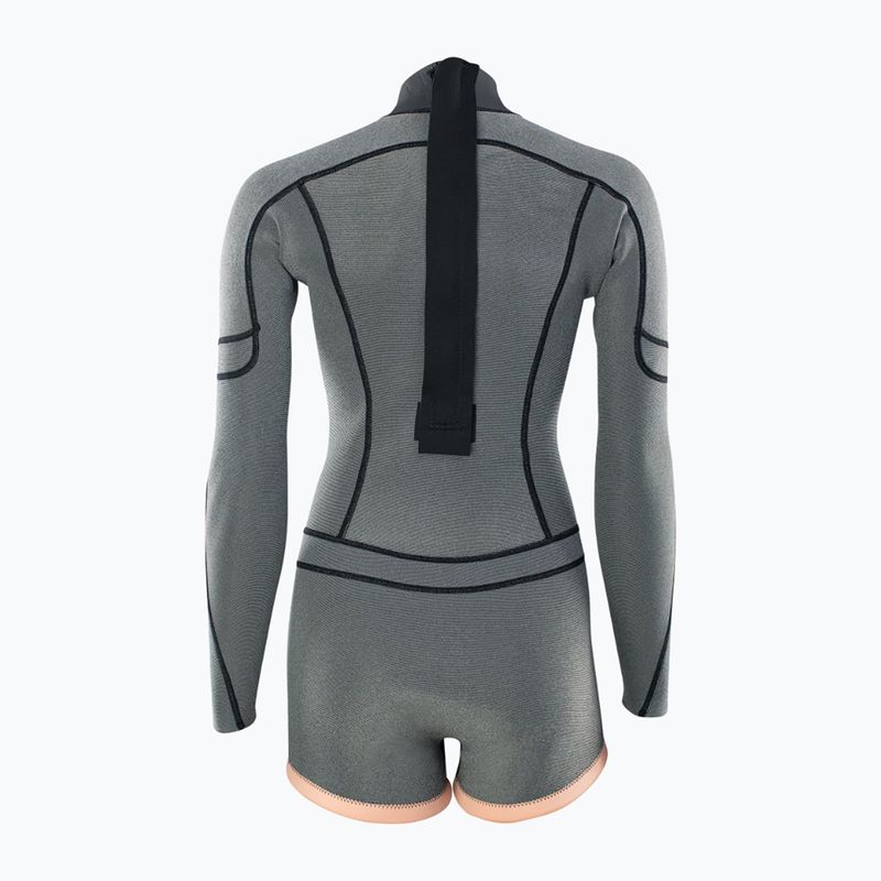 Pianka do pływania damska ION Amaze Shorty 2.0 mm Back Zip black flowers 4