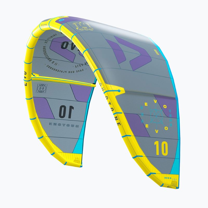 Latawiec kitesurfingowy DUOTONE Evo 2023 grey/yellow