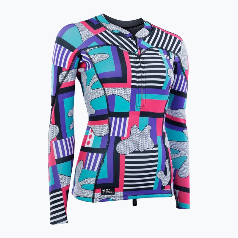 Longsleeve do pływania damski ION Neo Zip Top 1.5 capsule statement 2