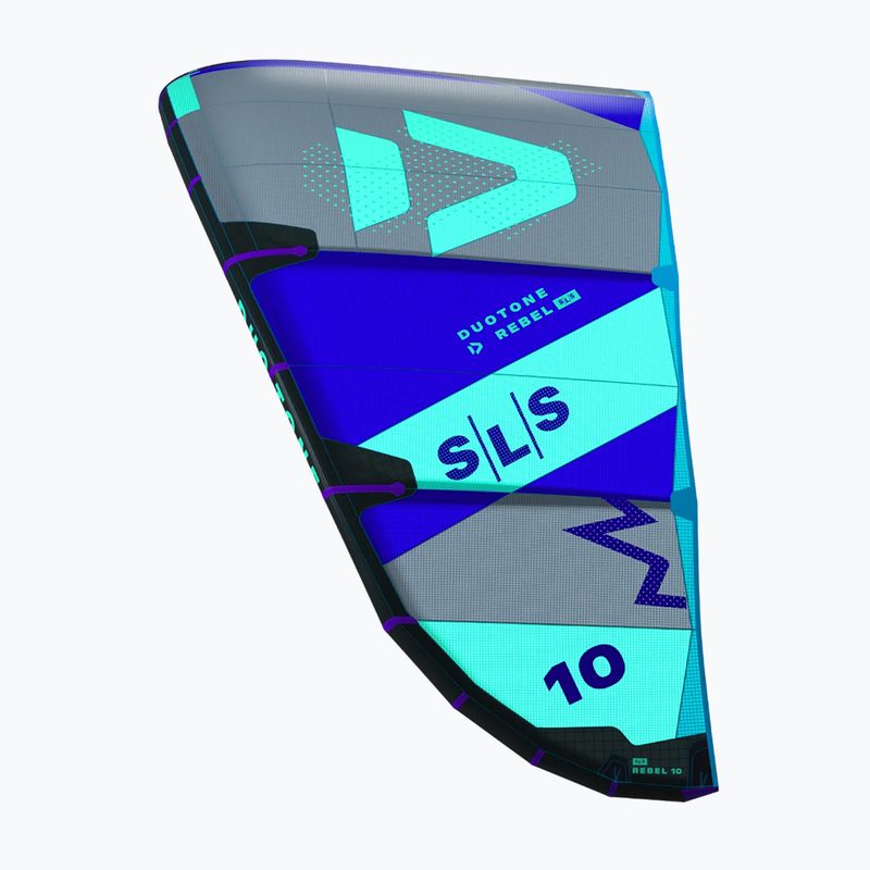 Latawiec kitesurfingowy DUOTONE Rebel SLS 2024 royal blue/mint 4