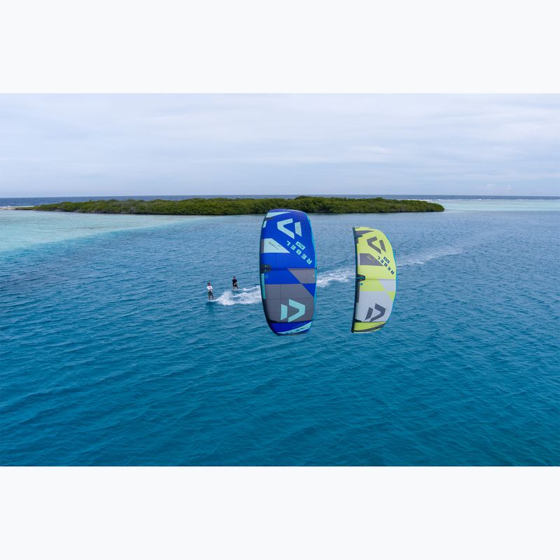 Latawiec kitesurfingowy DUOTONE Rebel SLS 2024 lime/dark grey 7