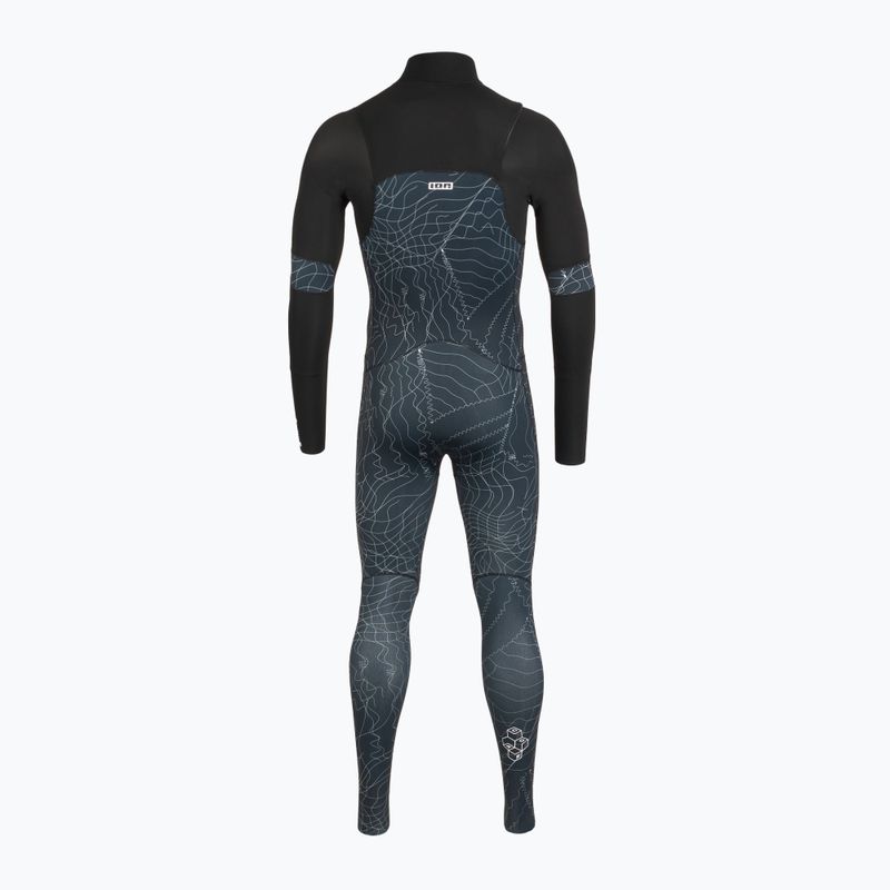 Pianka do pływania męska ION Seek Core 3/2 mm Front Zip distorted black 3