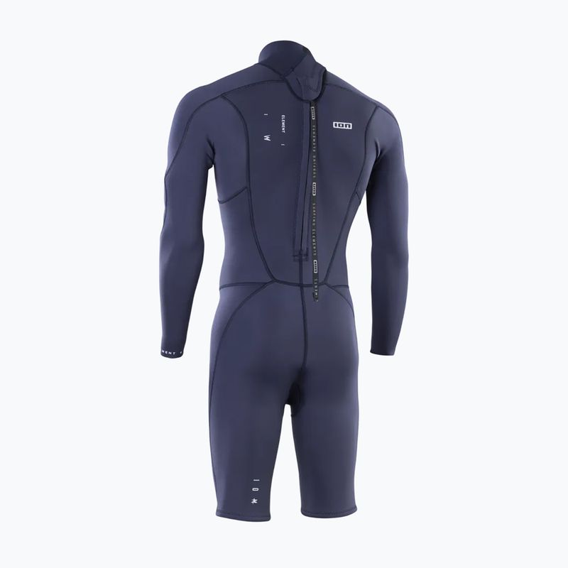 Pianka do pływania męska ION Element 2/2 mm Shorty Back Zip blue nights 2