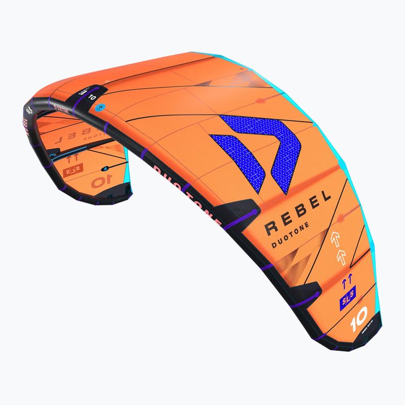 Latawiec kitesurfingowy DUOTONE Rebel SLS 2025 orange/blue 2