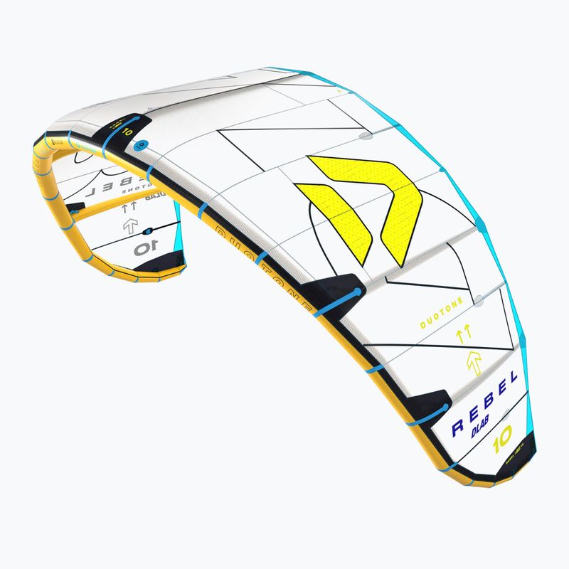 Latawiec kitesurfingowy DUOTONE Rebel D/Lab 2025 light grey/lime 2