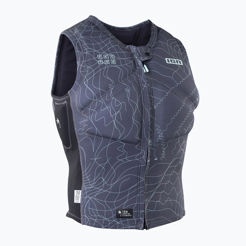 Kamizelka ochronna męska ION Vector Core Front Zip sage grey