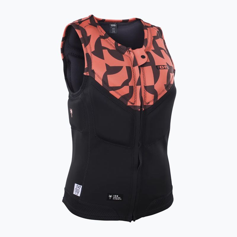 Kamizelka ochronna damska ION Ivy Front Zip tiger coral 3