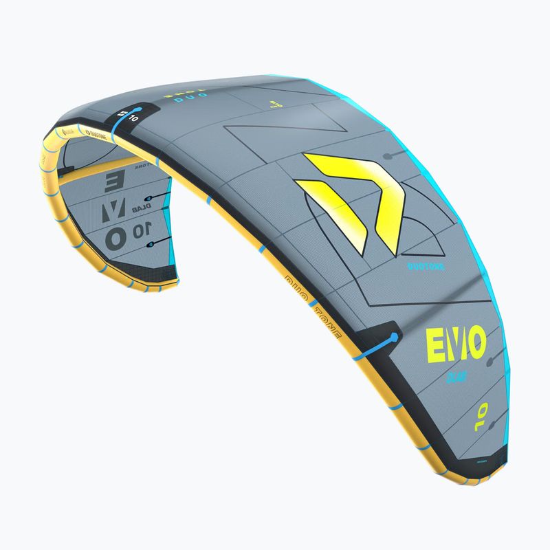 Latawiec kitesurfingowy Duotone Evo D/LAB dark grey/lime 2