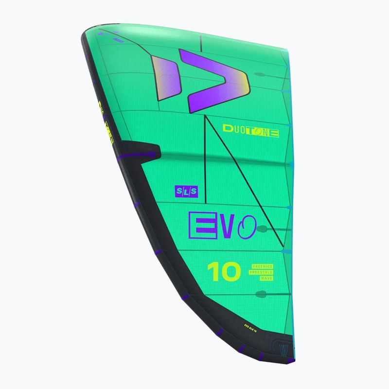 Latawiec kitesurfingowy DUOTONE Evo SLS 2026 green purple 3